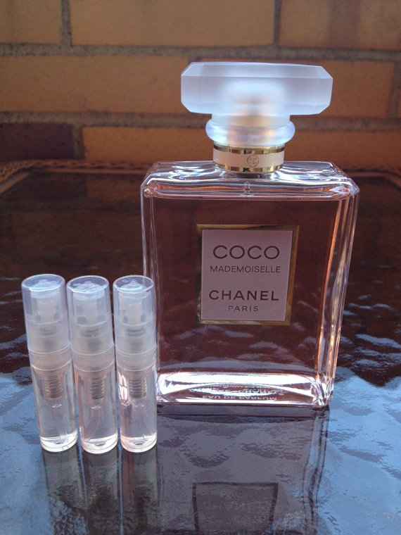 CHANEL COCO MADEMOISELLE PERFUME- THREE 1.7 ml Sample Spray Atomizers - 100% Authentic