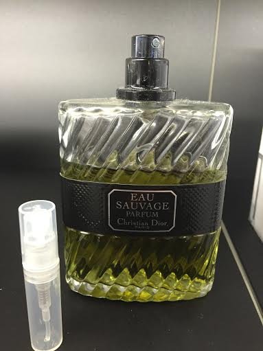 CHRISTIAN DIOR EAU SAUVAGE PARFUM - 1.7 ml Cologne Sample Spray Atomizer - 100% Authentic