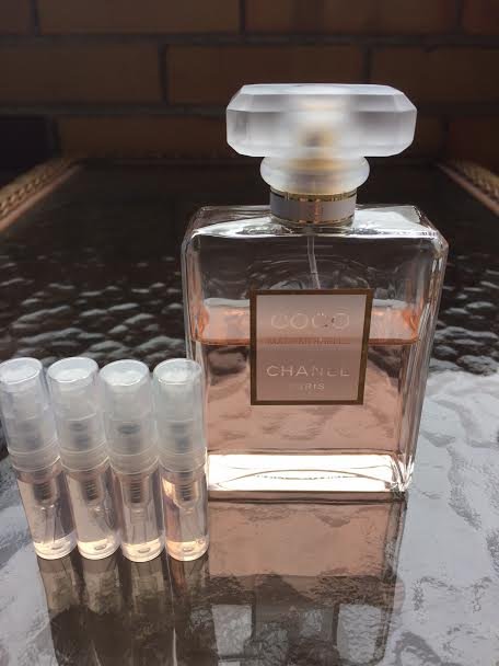 CHANEL COCO MADEMOISELLE PERFUME- FOUR 1.7 ml Sample Spray Atomizers - 100% Authentic