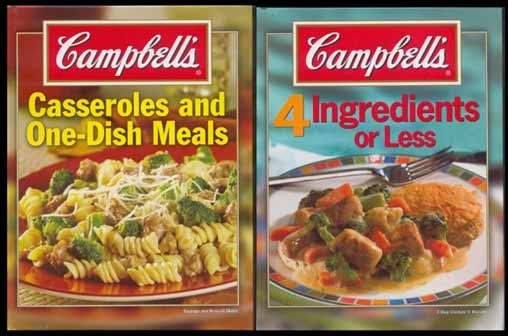 Lot of 2 CAMPBELL'S Casseroles 1-DISH 4 Ingreds CKBKS