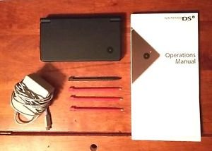 Nintendo DSi System, Charger, Manual, & Extra Styluses