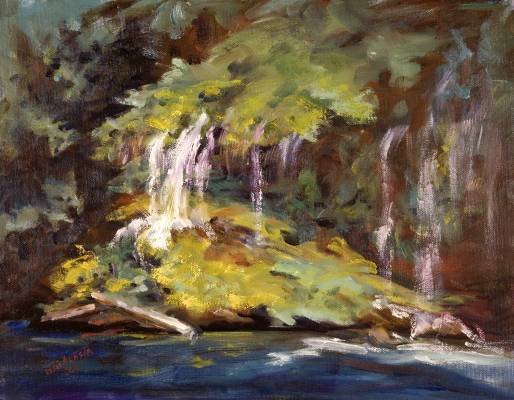"Vail of Tears" Original Calif Landscape Oil Painting Impressionism