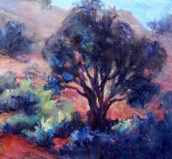 Original Calif Landscape Oil Painting by Listed Colorest Acosta