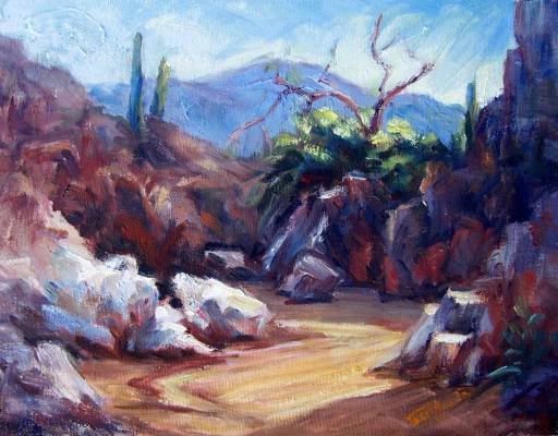 Sun Lit At Honeybee Canyon