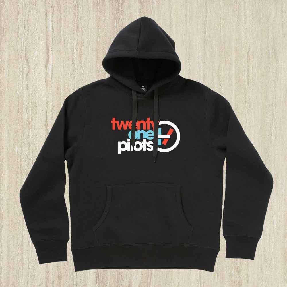 Twenty One Pilots, Hoodie Twenty One Pilots, Twenty One Pilots Logo, Color Black,Size S-2XL