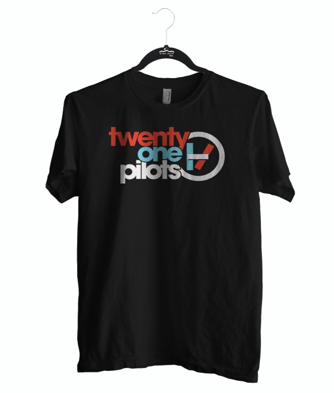 Twenty One Pilots shirt, T-shirt Band color black, size S M L XL 2XL Unisex Adult