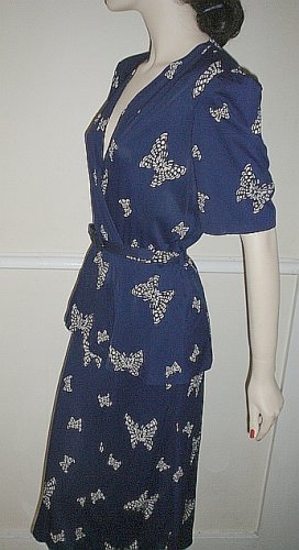 40's Nylon Butterfly Dress