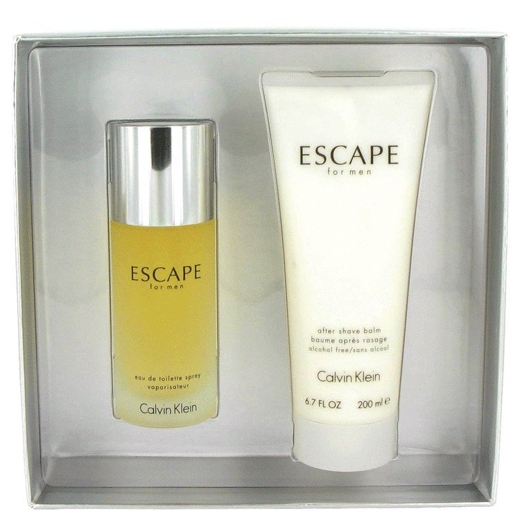 ESCAPE by Calvin Klein, Gift Set -- 3.4 oz Eau De Toilette Spray + 6.7 oz After Shave Balm