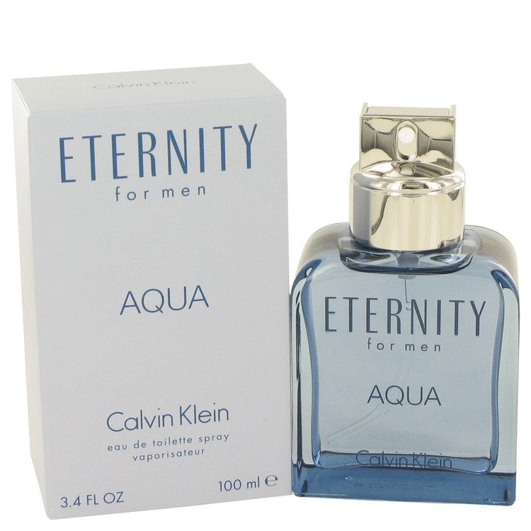 Eternity Aqua by Calvin Klein, Eau De Toilette Spray 3.4 oz