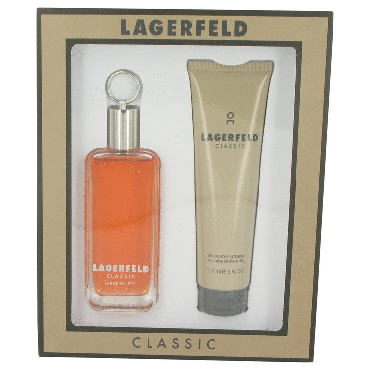 LAGERFELD by Karl Lagerfeld, Gift Set -- 3.3 oz Eau De Toilette Spray + 5 oz Shower Gel
