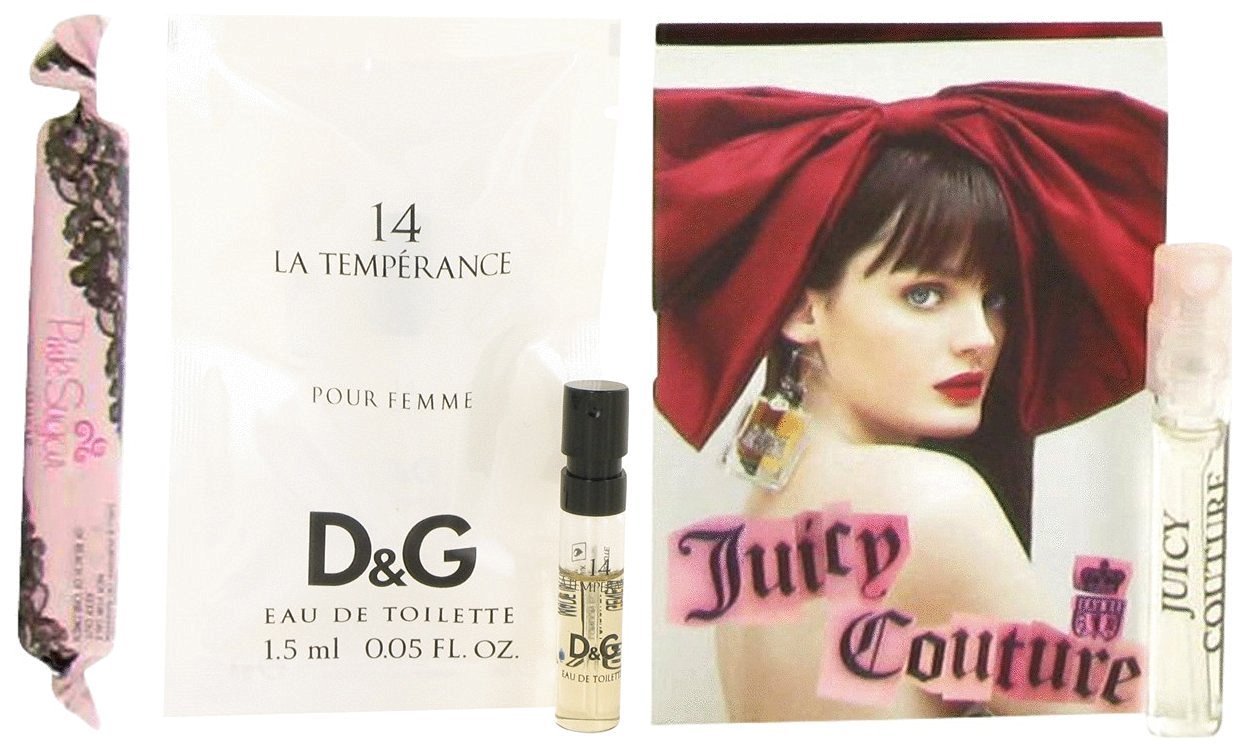 Bundle of Sensual Pink Sugar by Aquolina, Dolce & Gabbana's La Temperance 14 & Juicy Couture