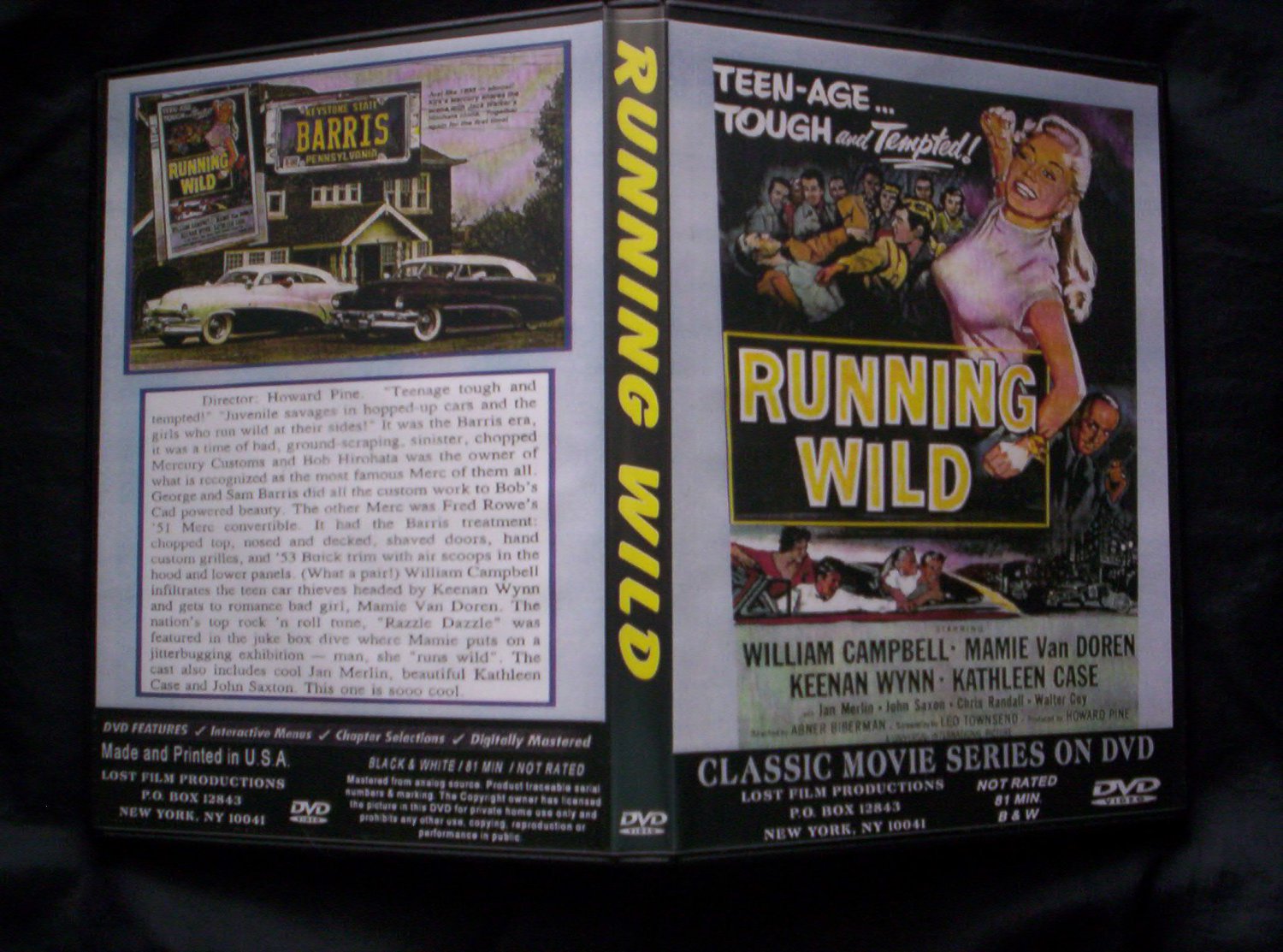 Running Wild DVD 1955 William Campbell, Keenan Wynn