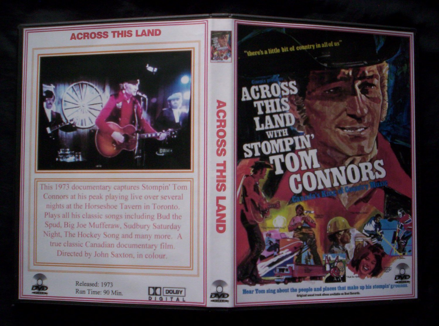 ACROSS THIS LAND with STOMPIN' TOM CONNORS DVD 1973