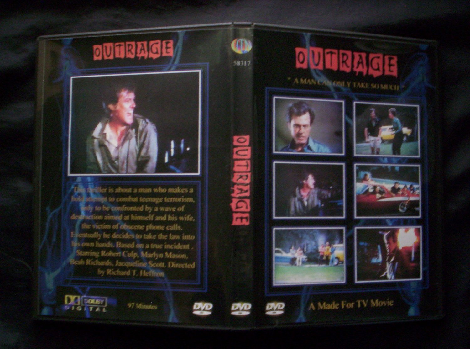 OUTRAGE DVD, 1973 Made for TV Movie, Robert Culp