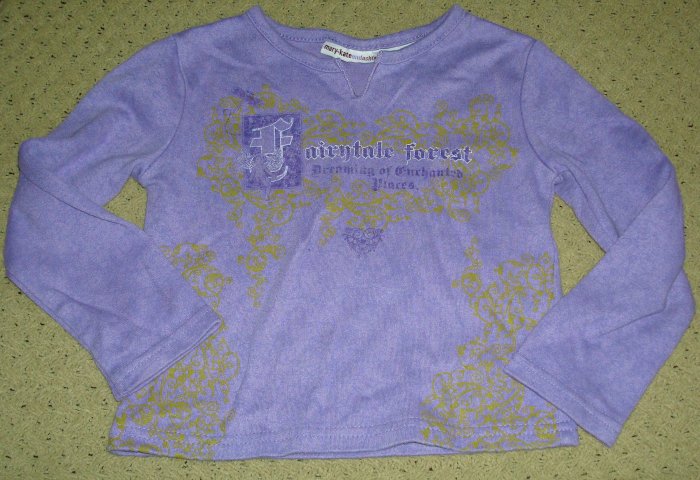 Girls Purple Fairy Enchanted Forest Shirt 4T