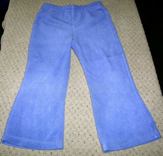 Girls Purple Flared Fleece Pants 4T