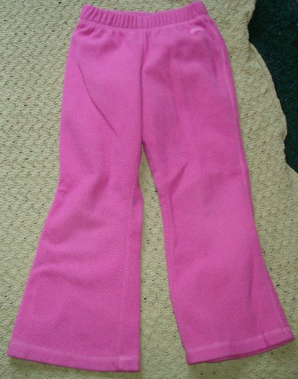 Girls Pink Fleece Pants 4T