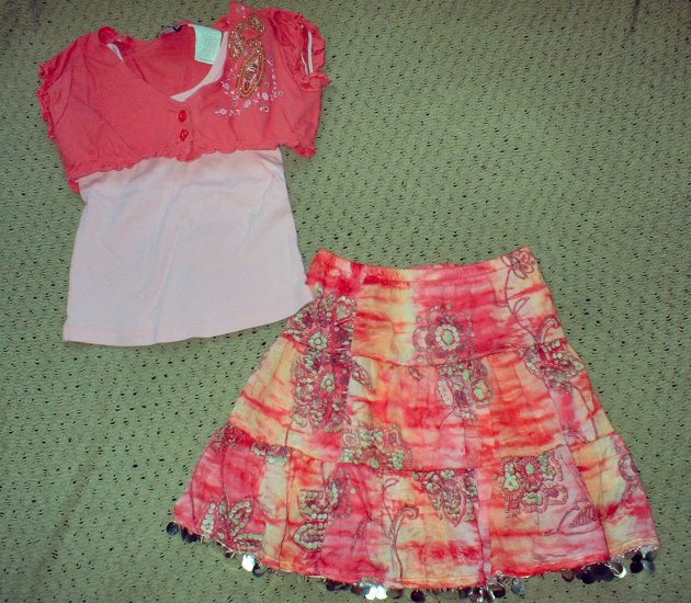 Girls Size 4 Shrug and Skirt Set