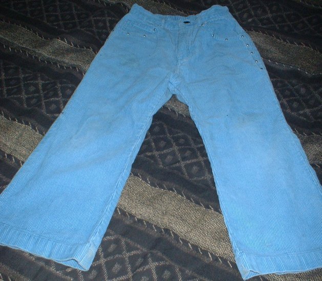 Girls 4T Blue Corduroy Studded Jeans