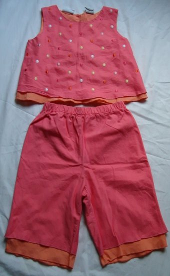 Girls 3T Tank Style Capri Set
