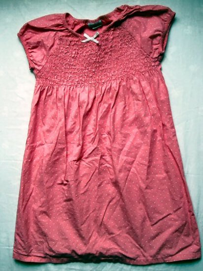 Girls Pink Polka Dot Dress Size 6