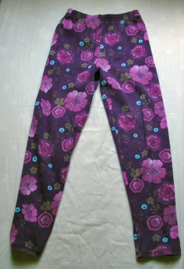Girls Flower Print Leggings Size 8