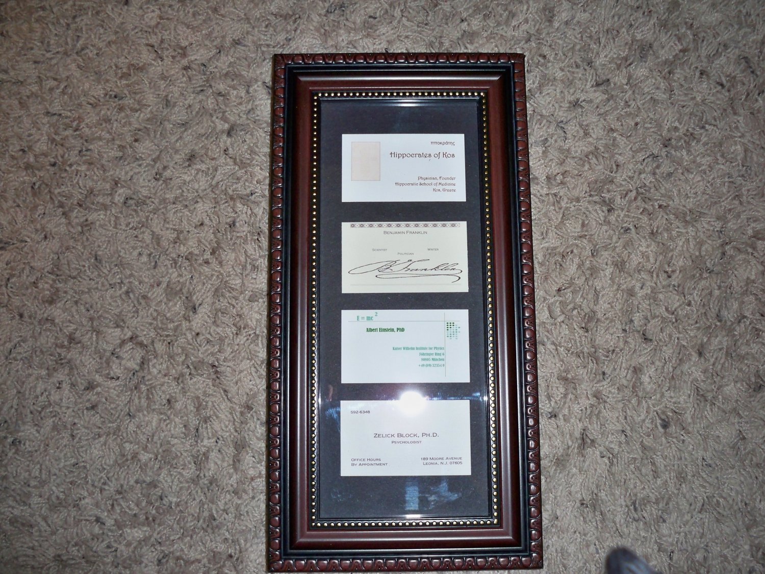 personalized business card collage