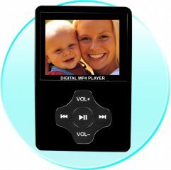 Elite MP4 Player with Camera - 2.4 inch Screen - 4GB + SD Slot (m44)