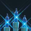 Blue Mini Lights on White Cords 6 Sets