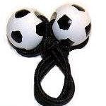 Handpainted Soccer Ball Pony Tail Holder