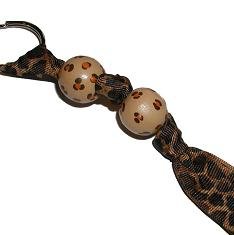 Cheetah Animal Print Handpainted Keychain