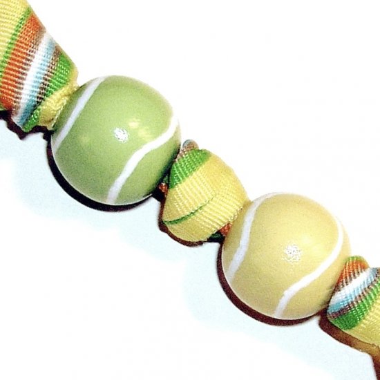 Handpainted Tennis Keychain
