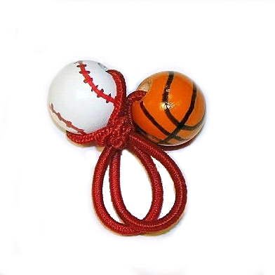 Hand Painted Sports Pony Tail Holder