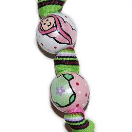 Baby Girl Bundle of Joy Handpainted Keychain