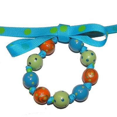 I Love Goofy Handpainted Bow Bracelet