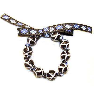Handpainted Animal Print Giraffe Bow Bracelet