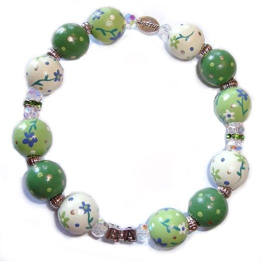 National Inclusion Project Handpainted Anniversary Adult Bracelet-Flowers