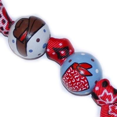 Handpainted Cowboy Boots Western Keychain