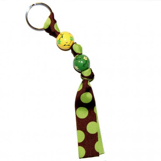 Dainty Flowers Handpainted Keychain