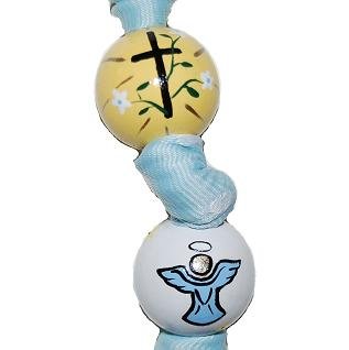 Angel & Cross Handpainted Keychain