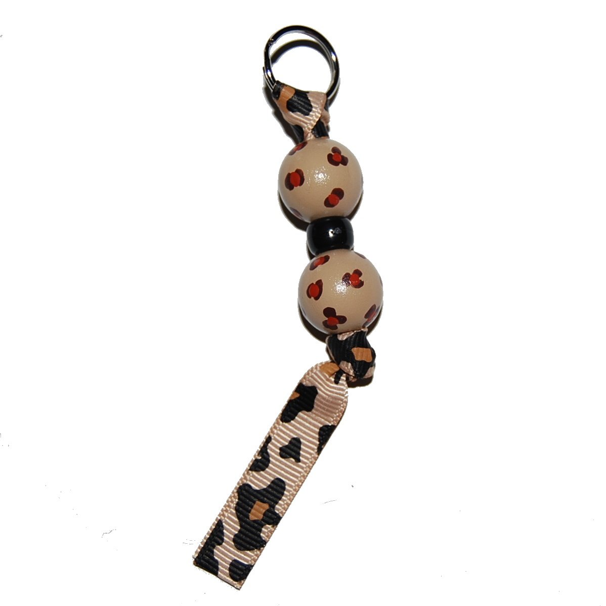 Handpainted Cheetah Zipper Pull
