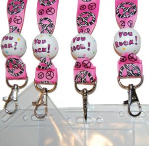 Party Favor Themed Grosgrain Ribbon Lanyards (Fast Pass Holder)