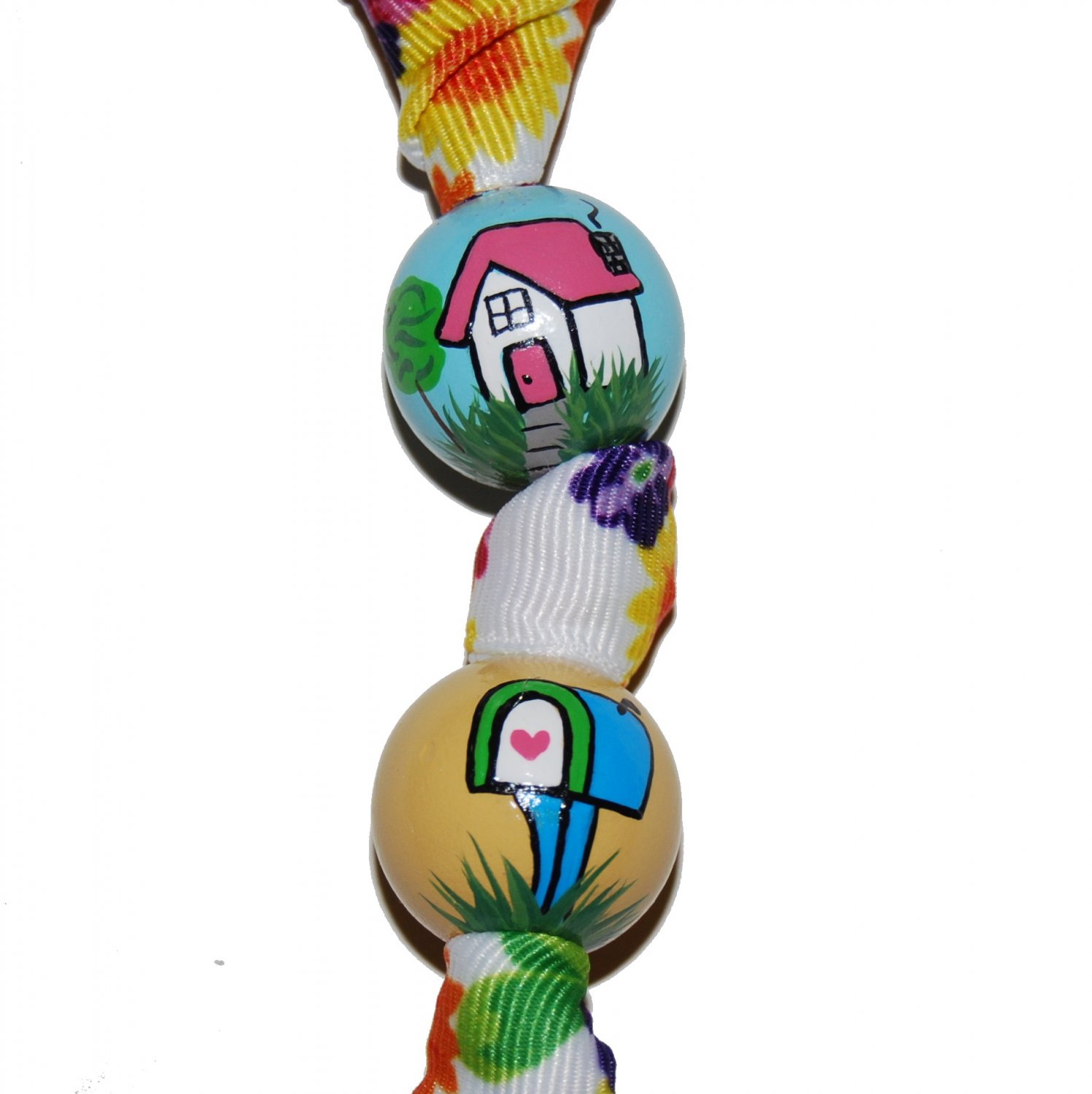 Home Sweet Home Handpainted Keychain