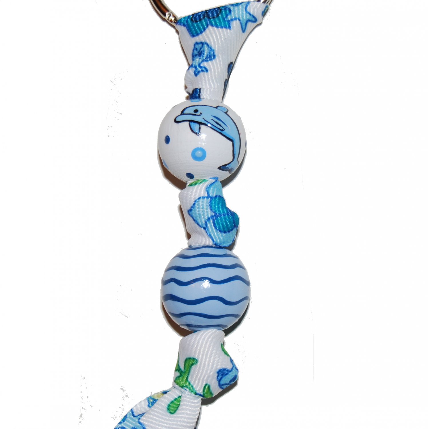Dolphin Ocean Handpainted Keychain