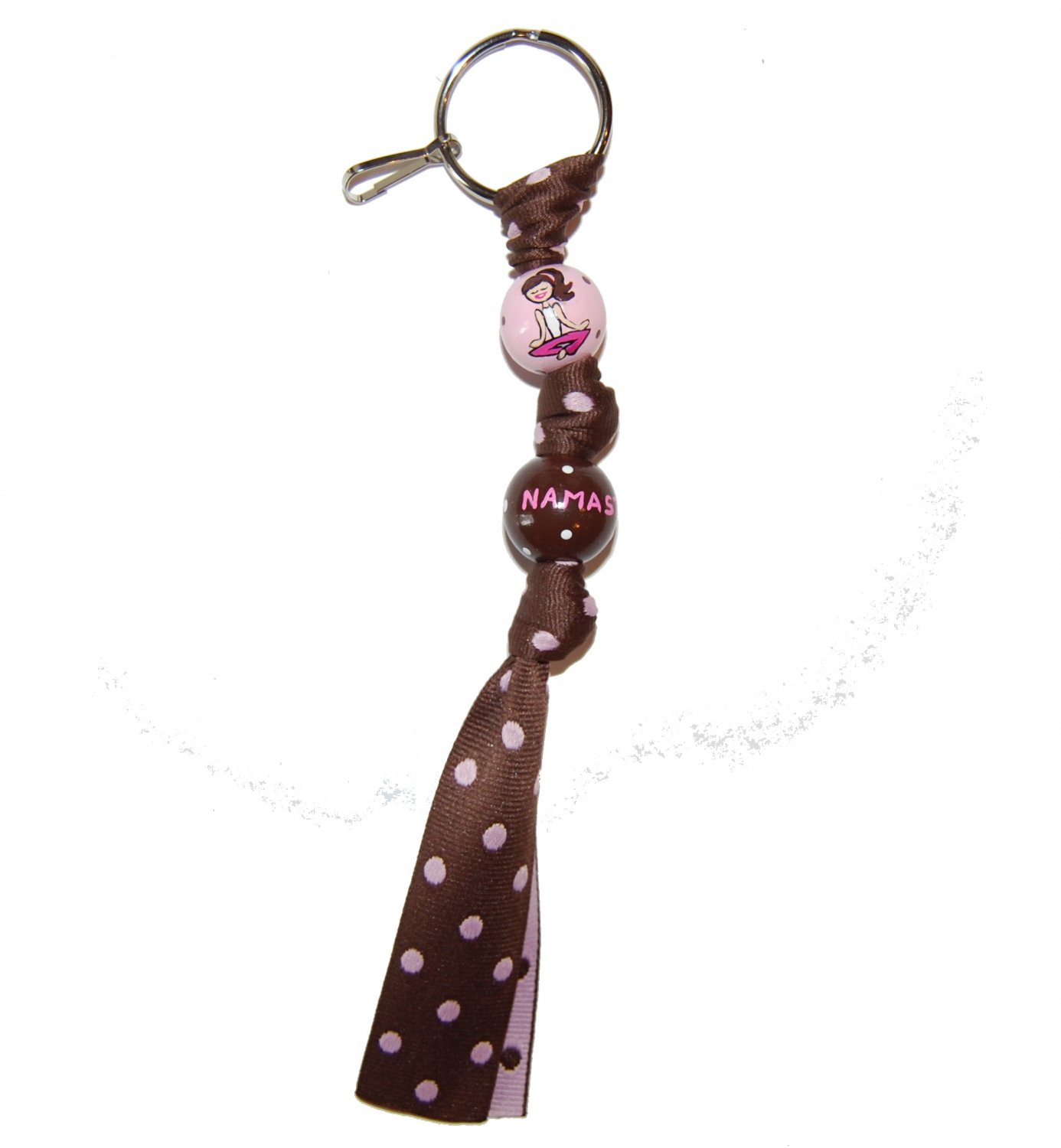 Yoga Namaste Handpainted Keychain