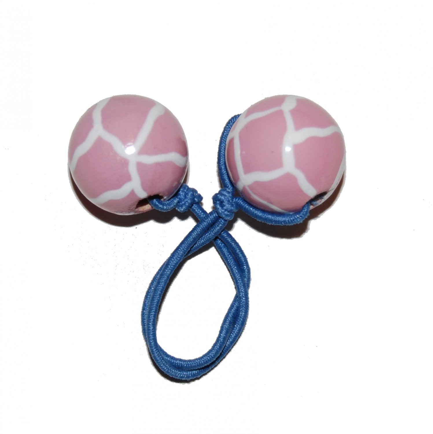 Handpainted Pink Giraffe Animal Print Hair Accessory Ponytail