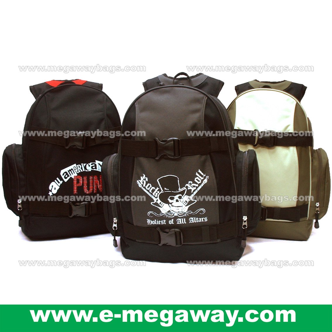 Backpack Nylon Backpack Rucksack Day Pack Hiking Camping Sports Outdoor MegawayBags #CC- 0981(B)