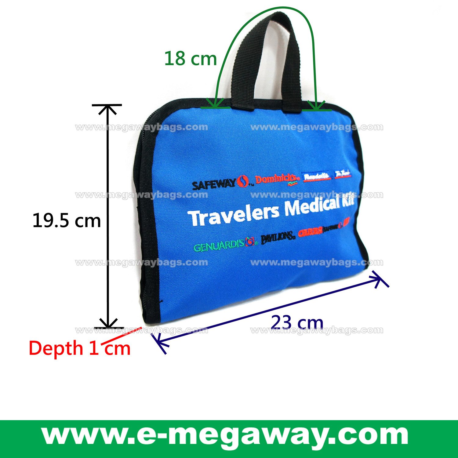 Red Cross First Aid Health Medical Carry Fly Kit Bag Travel Sac MegawayBags #CC-0846