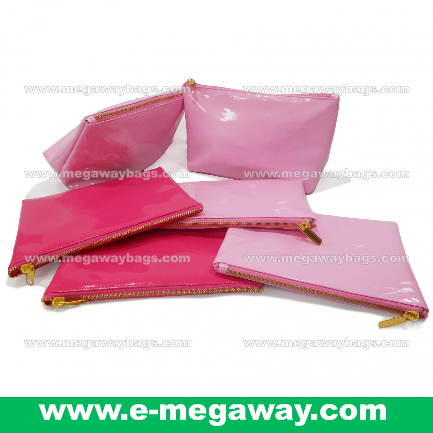 Pink Fans Travel Amenity Kits Make Up Zip Pouch Cosmetics Bags Bath MegawayBags #CC-0932C
