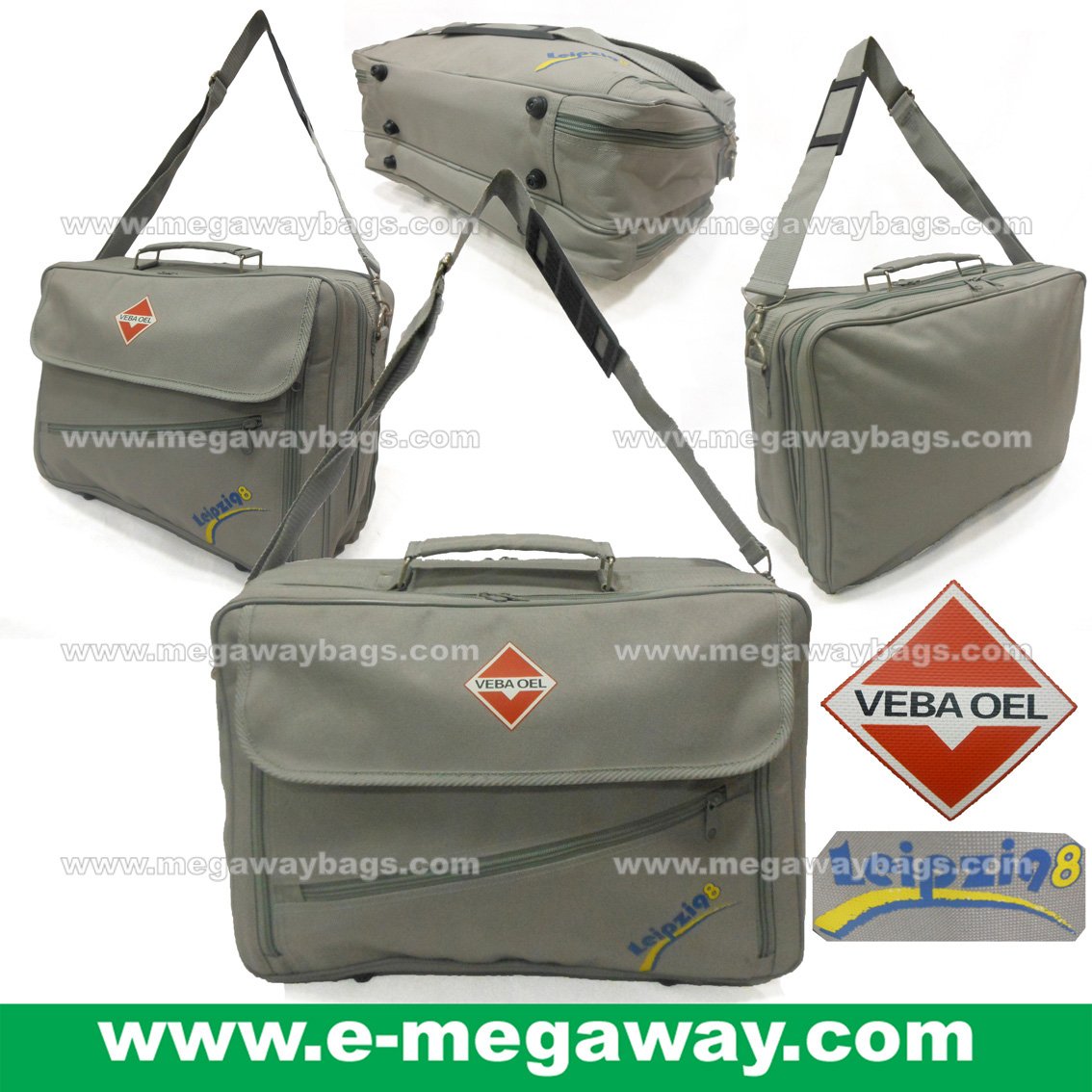 VEBA OEL Shoulder Carry Bag Labtop Briefcase Business Travel Messenger MegawayBags #CC-0995